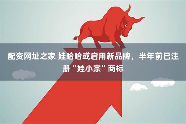 配资网址之家 娃哈哈或启用新品牌，半年前已注册“娃小宗”商标