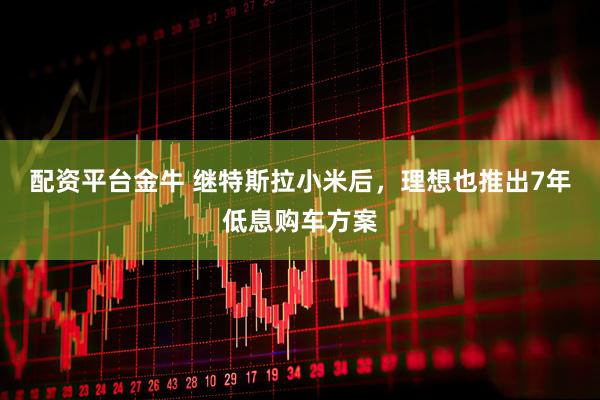 配资平台金牛 继特斯拉小米后，理想也推出7年低息购车方案
